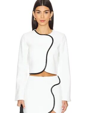 Amanda Uprichard 	
x REVOLVE Andie Jacket in Ivory